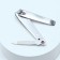 Kusachki - Pedicier, with a file, 7 cm, silver color.
