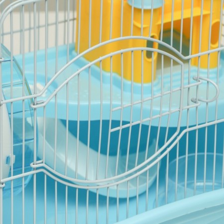 A cage for rodents "Pigzon", equipped with a lock, 37 x 27 x 30 cm, blue-2