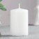 Set of candles-cylinders "Interior", 4 pcs, 6x4 cm, 10 hours, white