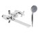 ACCOONA A6275 bath mixer, double -leaf, divertor in the case, with a shower set, chrome