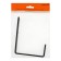 Holder wall, universal, 140x110x50x20, black color
