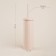 SL Home toilet brush, silicone, 9.6 × 9.6 × 39 cm, beige color