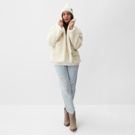 Women's jacket mist size l, milk-6