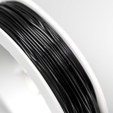 Gum for beads "Gamma" 1 mm, 18x0.9 m, polyurethane, black-2