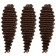 Hollywood Africolocons, 60 cm, 270 gr, chocolate color HKB8V (Catherine)