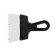 Rolling spatula, 150 mm, tooth 6 mm, stainless steel