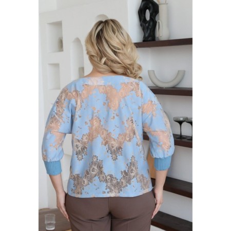 Female jumper, size 55, blue color-4