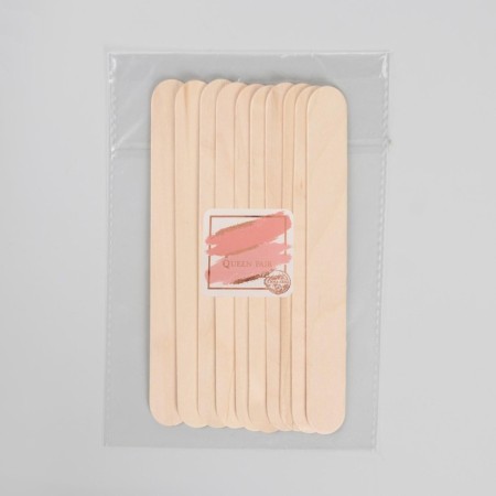 Spit for depilation, wooden, 15 × 1.7 cm, 10 pcs-3