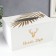 MDF box for napkins "Golden Deer" white 10x13x20 cm
