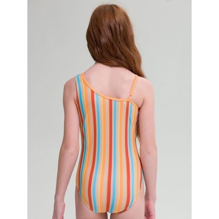 Swimsuit for girls, height 140-146 cm, orange color-1
