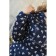 Female dress, size 60, blue, white color