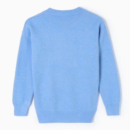 Women's sweater, blue color, size 44-50 (One size)-7