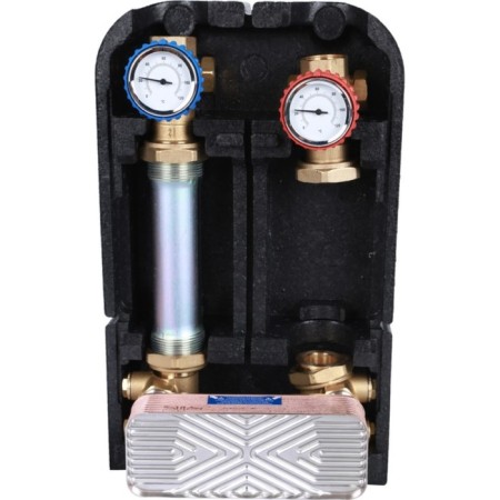 SDG-0038-182501 pumping group, heat exchanger 18 plates, without a pump, thermal insulation