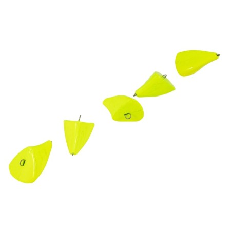 Cargo bullet-exentric painted pissy Yaman 5 pcs., 52 g, yellow-3