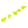 Cargo bullet-exentric painted pissy Yaman 5 pcs., 52 g, yellow