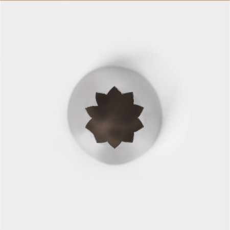 Konfinett Konfinett Nazadka Open Star, D = 3.4 cm, 2 cm output, stainless steel-2