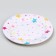 Disposable paper plate "Stars", (18 cm), set 6 pcs