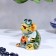 Souvenir "toad", medium, 6 cm, color, gzhel