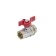 Balloon Aquasfera Euro 1002-02, 3/4 ", PN 30, internal thread, butterfly, brass, nickel