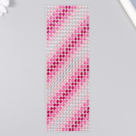 Self -adhesive rhinestones d 6 mm, pink-1