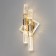 Sconces "Ice" 2xled 3000k gold 37x18x10cm