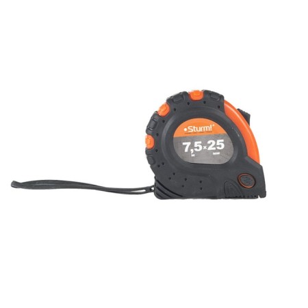 Roulette Sturm, 7.5 m x 25 mm, steel tape, closed case, magnetic hook-1
