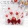 New Year! Earrings "New Year" hanging, bow, red color in gold