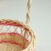 A set of wicker baskets from 3 D20 H 8/27; D17 H 7 H 25; D13 H 6 H 21 cm. (Ratan)