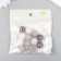 Plastic beads "from white to gray" glossy set 25 grams mix d = 1.6 cm