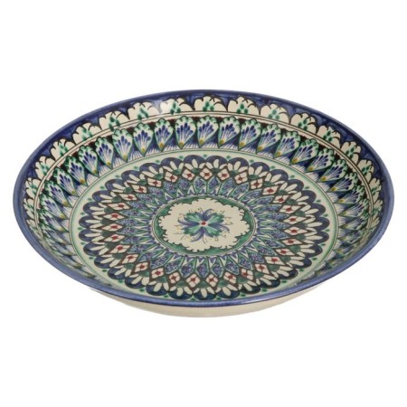 Largan Rishtan ceramics "Patterns", 25 cm, blue-7