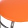 Stool "Eleans" orange/chrome
