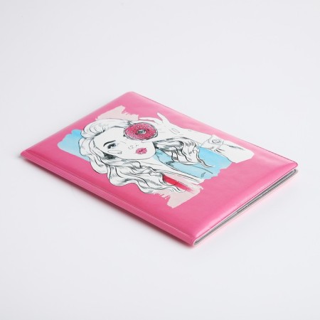 Cover for passport, pink color-3
