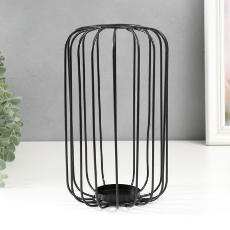 Summary Metal for 1 candle "Loft. Prutia" black 24x13.5x13.5 cm-1
