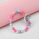 Bracelet Children's "Choselka" Rainbow curly and flower, color