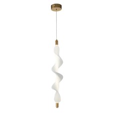 Suspended Indigo lamp, 11044/b/1p Brass. 1x25W, LED, 1950LM, 4000K, 120x120x1200 mm, white color