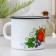 Mug with a nose, 1 l, neckline, neckline, white color