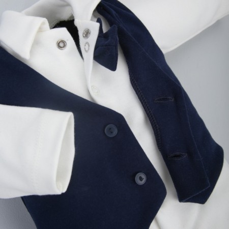 Kinderlitto “Young gentleman” discharge kit, 4 items, height 50-56 cm, dark blue color-3