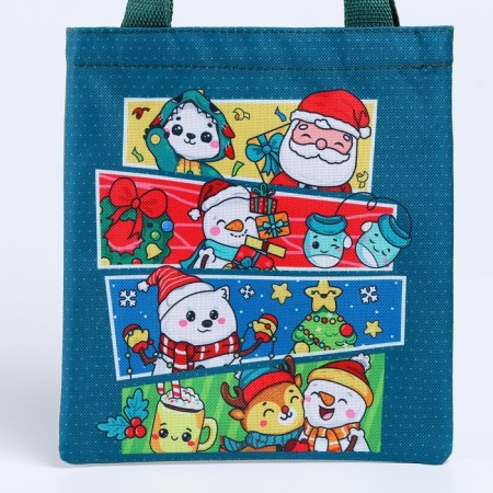 Bag for gifts "New Year's stickers"-1