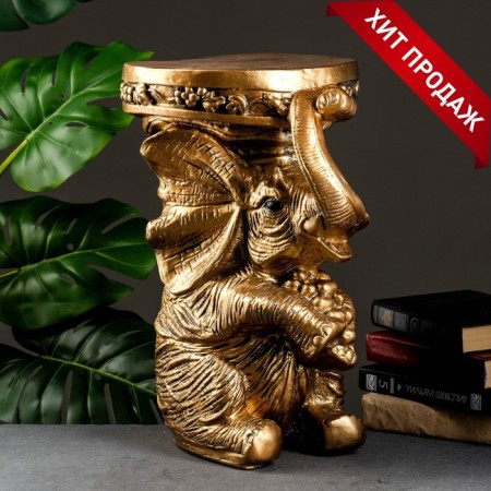 Figure - stand "Elephant sitting" bronze, 34x26x44cm