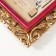 Polystone photo frame 10x15 cm "Antei" red with gold 17.3x1.5x22.2 cm