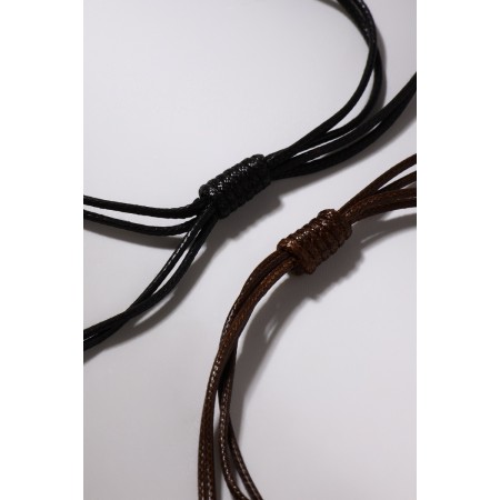Bracelets "Demetrons" two halves, black-brown color, l = 12.5 cm-3