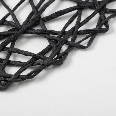 Serving shade "Grass", central black, d 38 cm-2