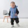 Beginning children's insulated kinderlitto "Orsetto", height 92-98 cm, blue color