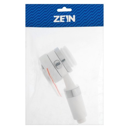 Shower watering can Zein Z3548, D = 60 mm, 3 modes, with rubber brushes, gel compartment, white-8