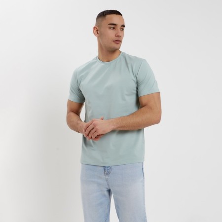 Футболка мужская MINAKU REGULAR FIT: цвет аква, р-р 50-2