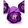 A set of soap roses in a box is 8 pieces, purple-white with a bunny