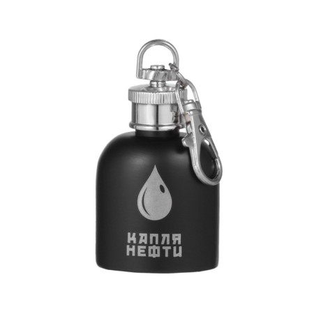 Flaging cranes for alcohol "Drop oil", stainless steel, gift, 30 ml, 1 oz-1