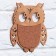 Camping board "Owl, 19.5 x 20 cm