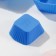 A set of baking forms “Rib. Square ”, silicone, 3 pcs, 9 × 4 cm, 7 × 3.5 cm, 5 × 2.5 cm, blue color