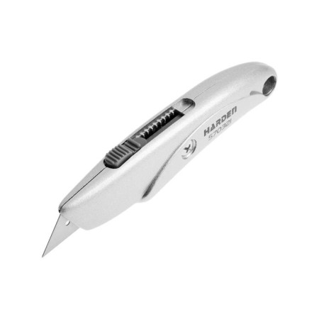 Trapezi -shaped knife Harden 570321, closed, aluminum corps, 18 mm-1